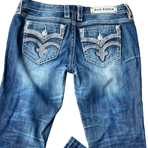 Buckle Rock Reveal ladies distressed Drew boot denim jeans size 30 - Picture 2 of 9